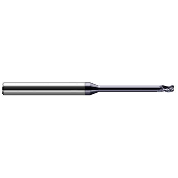 Miniature End Mill - 4 Flute - Corner Radius, 0.6250" (5/8), Overall Length: 8"